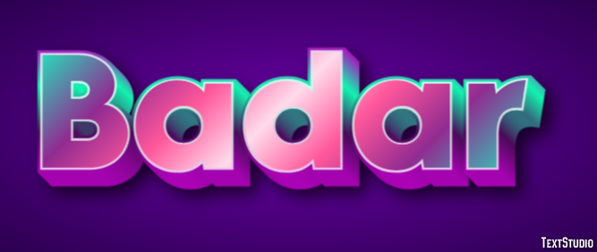 Badar Text Effect