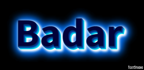 Badar Text Effect