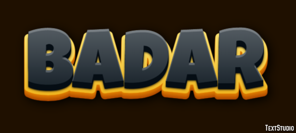 Badar Text Effect