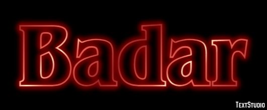 Badar Text Effect
