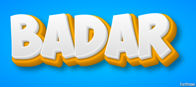 Badar Text Effect