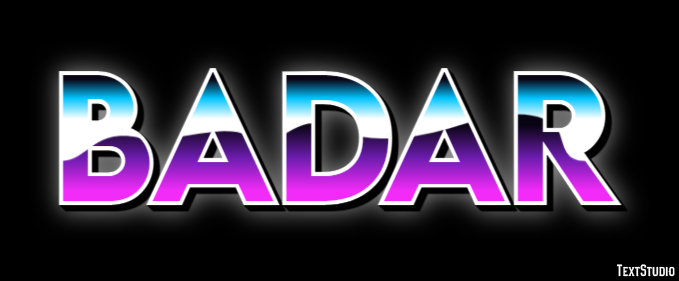 Badar Text Effect