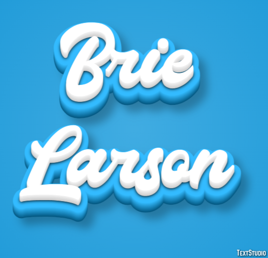 Brie Larson Efeito de texto
