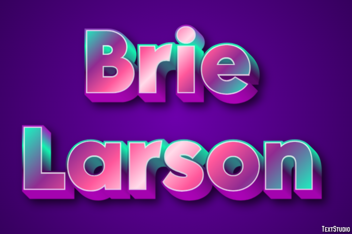 Brie Larson Efeito de texto
