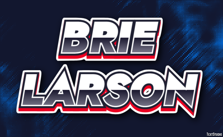 Brie Larson Efecto de Texto