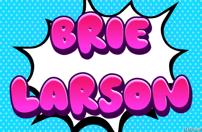 Brie Larson Efecto de Texto