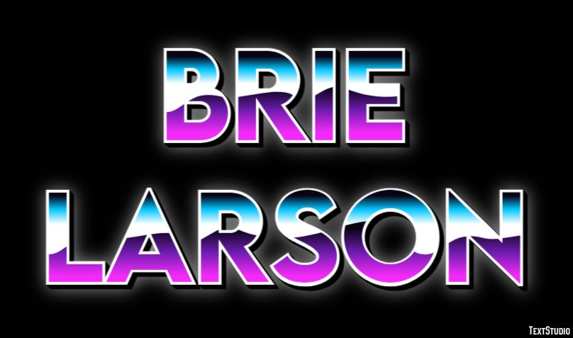 Brie Larson Efecto de Texto