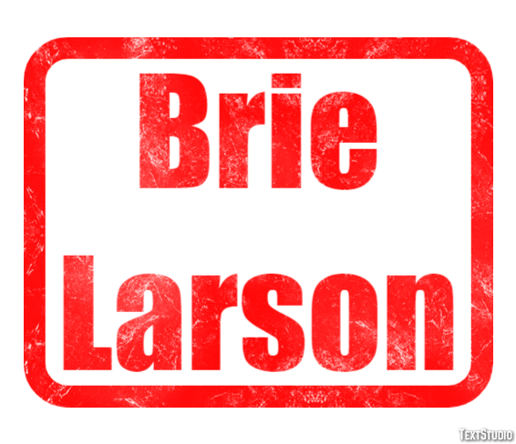 Brie Larson Efecto de Texto