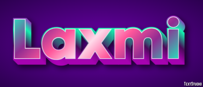 Laxmi Text Effect