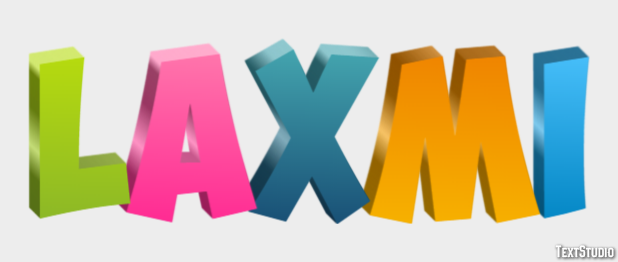 Laxmi Text Effect