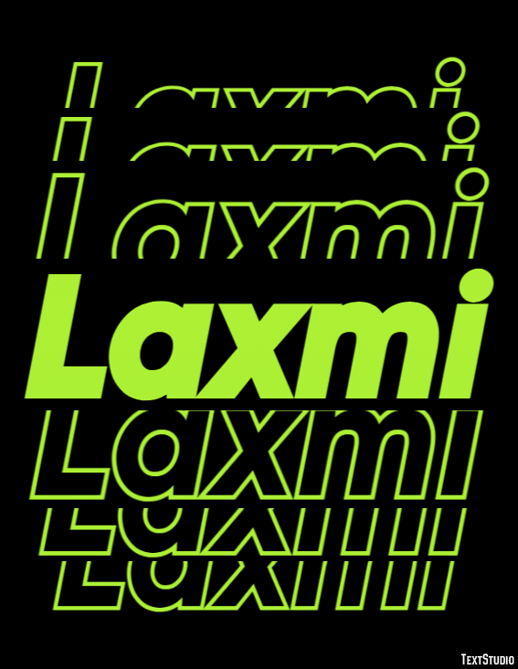Laxmi Efekt tekstowy
