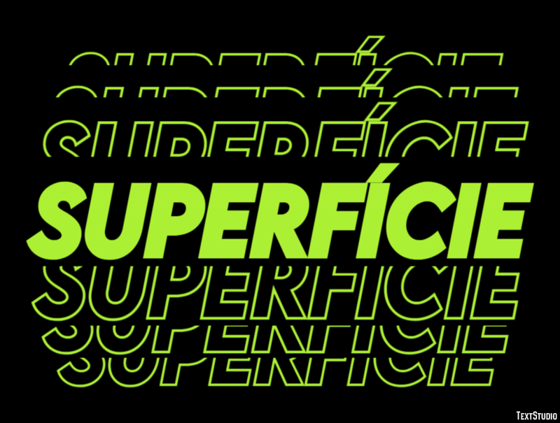 Superfície テキスト効果