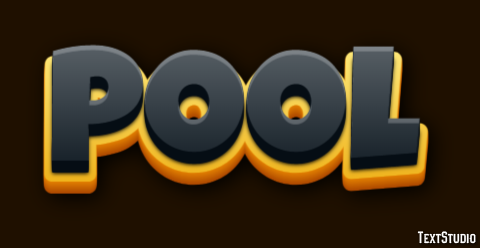 Pool Text effect