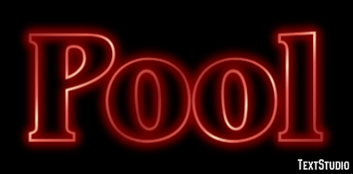 Pool Text effect