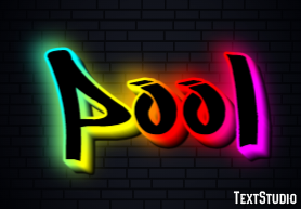 Pool Text effect