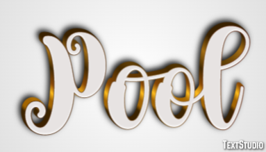 Pool Text effect