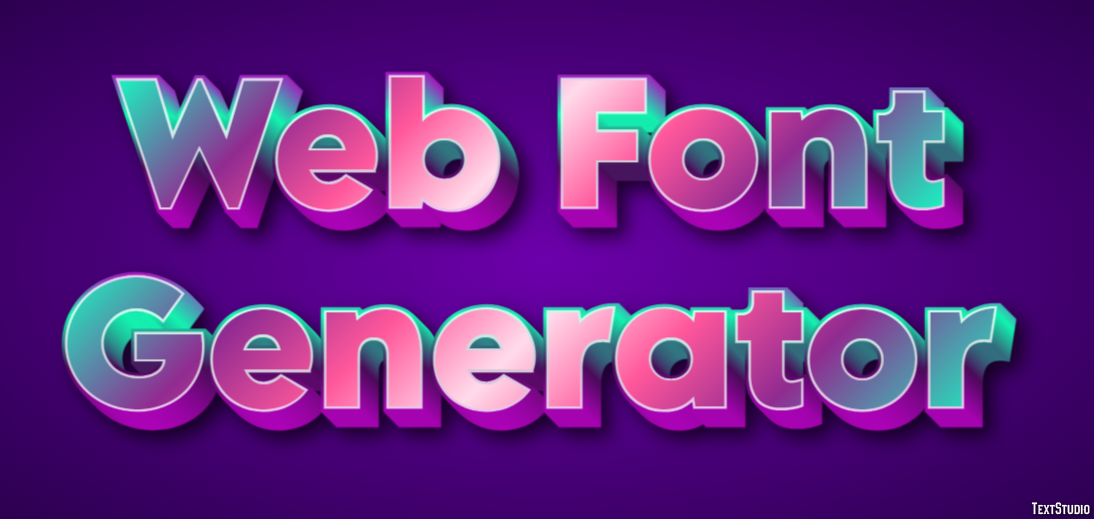 Web Font Generator Text Effect