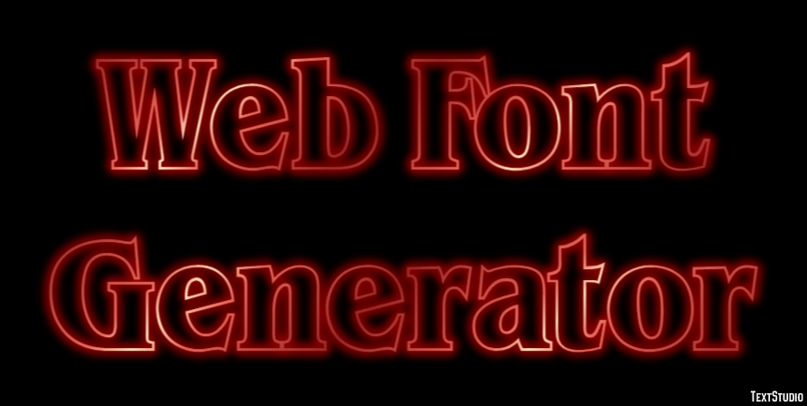 Web Font Generator Text Effect