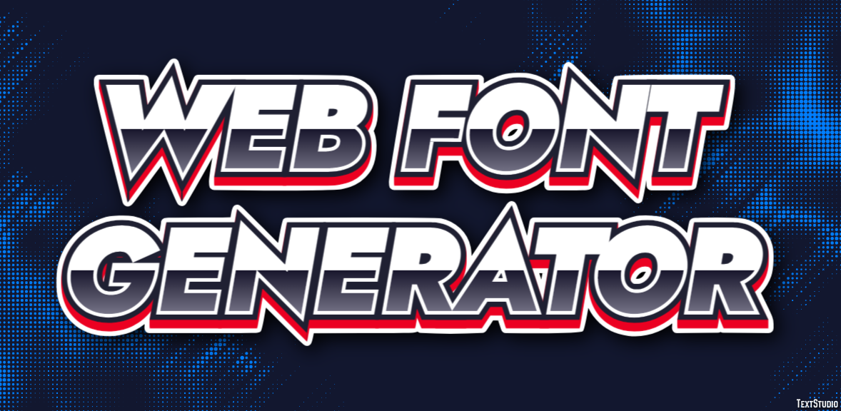 Web Font Generator Efeito do texto