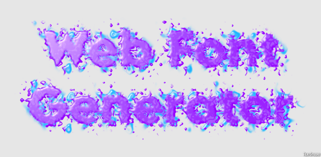 Web Font Generator Text Effect