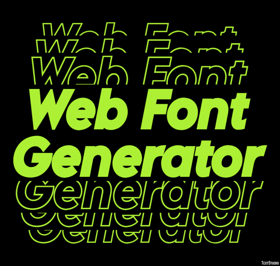 Web Font Generator Text Effect