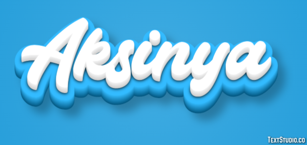 Aksinya Текстовый эффект