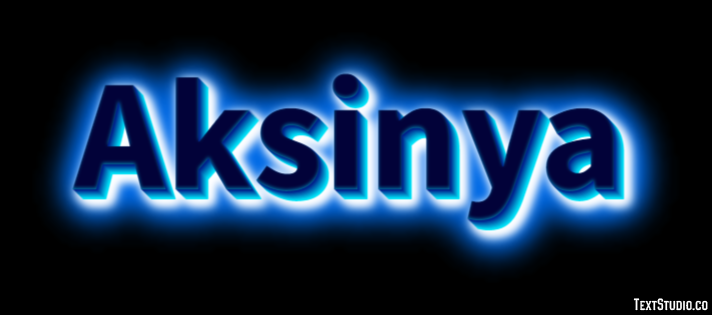 Aksinya Текстовый эффект