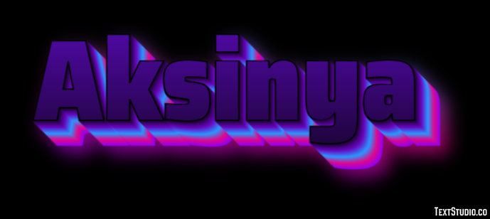 Aksinya Текстовый эффект
