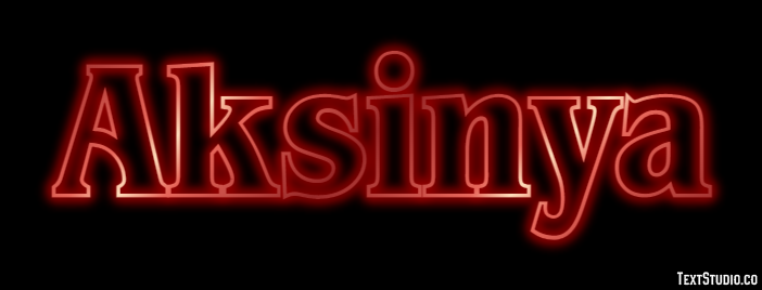 Aksinya Текстовый эффект