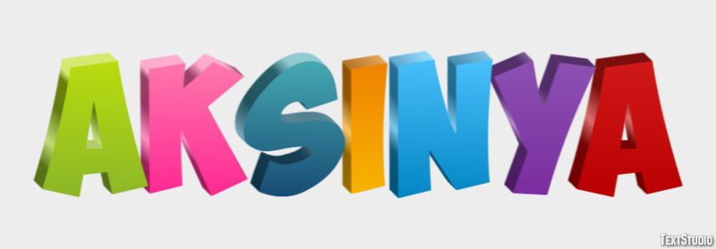 Aksinya Текстовый эффект