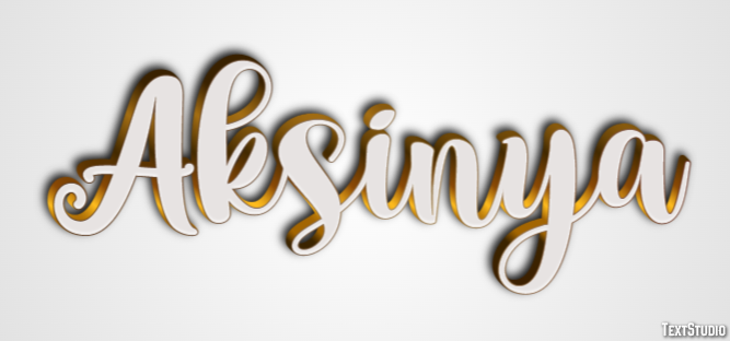 Aksinya Текстовый эффект