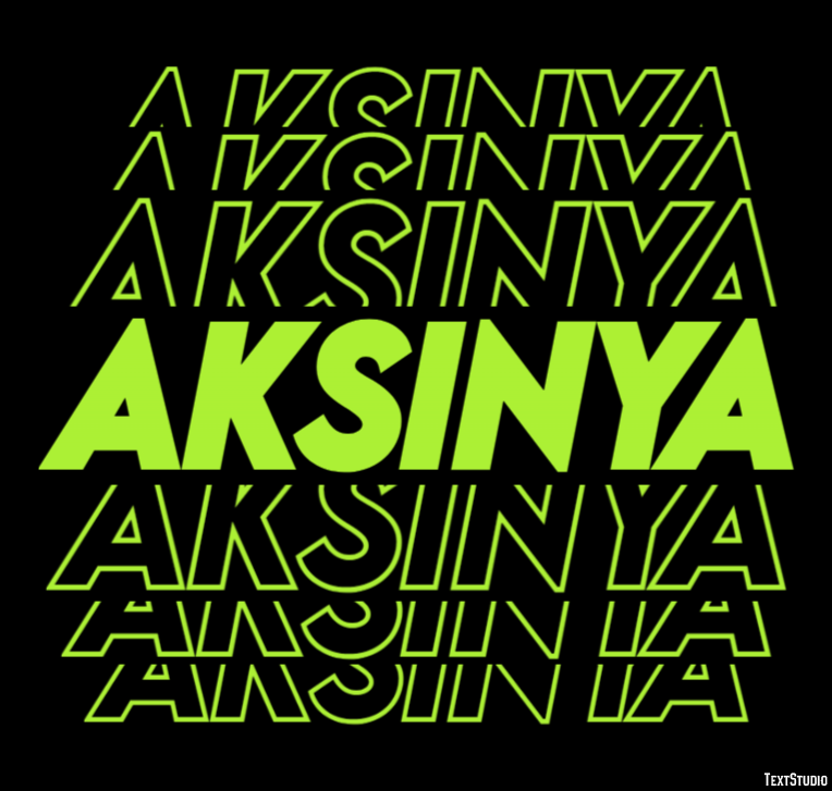 Aksinya Текстовый эффект