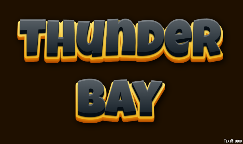 Thunder Bay Efekt tekstowy