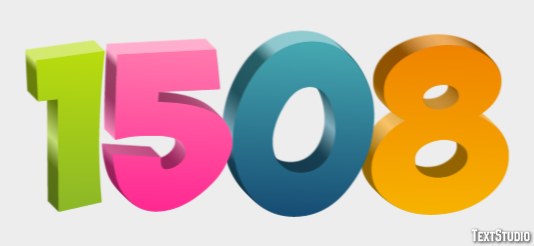 1508 Tekst Effect