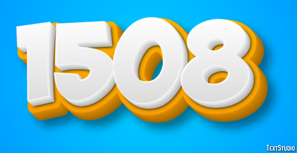 1508 Tekst Effect