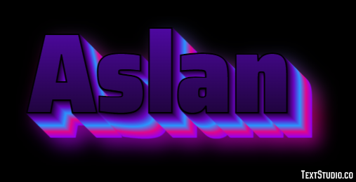 Aslan Текстовый эффект