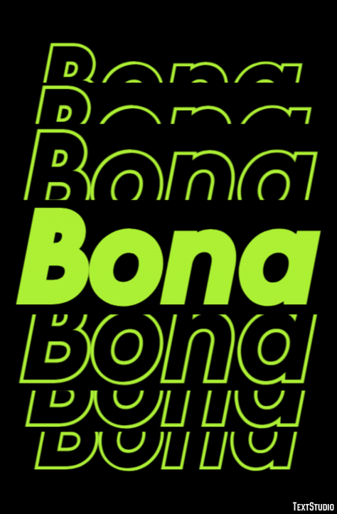 Bona Efeito de texto