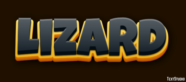 Lizard Эффект текста