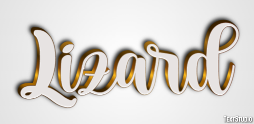 Lizard Text effect
