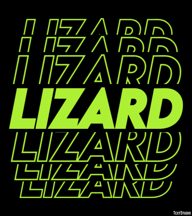 Lizard Efekt tekstowy