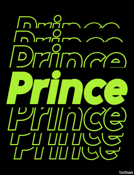 Prince テキスト効果