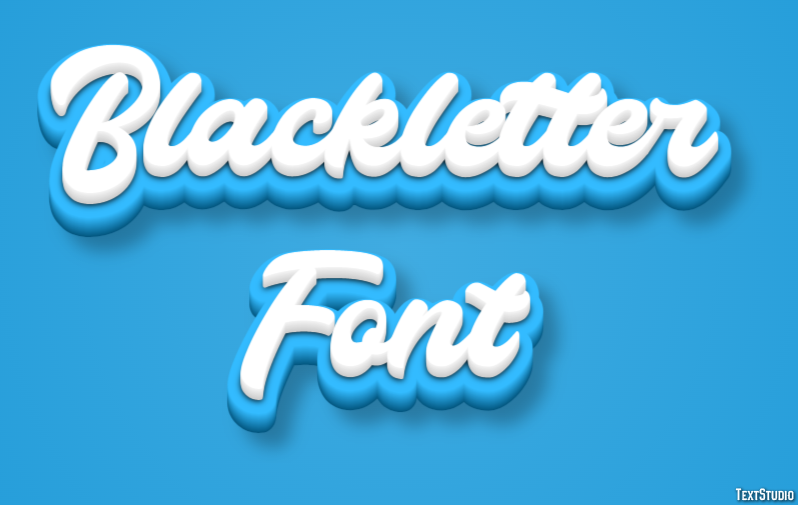 Blackletter Font Effet de Texte