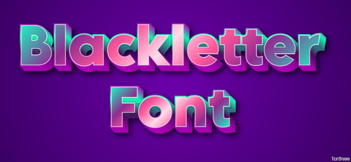 Blackletter Font Effet de Texte