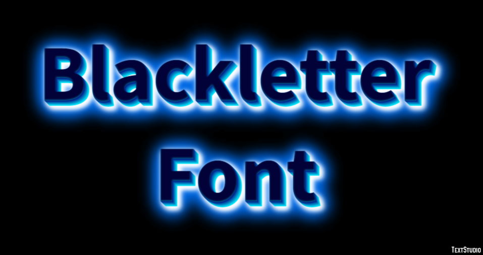 Blackletter Font Effet de Texte