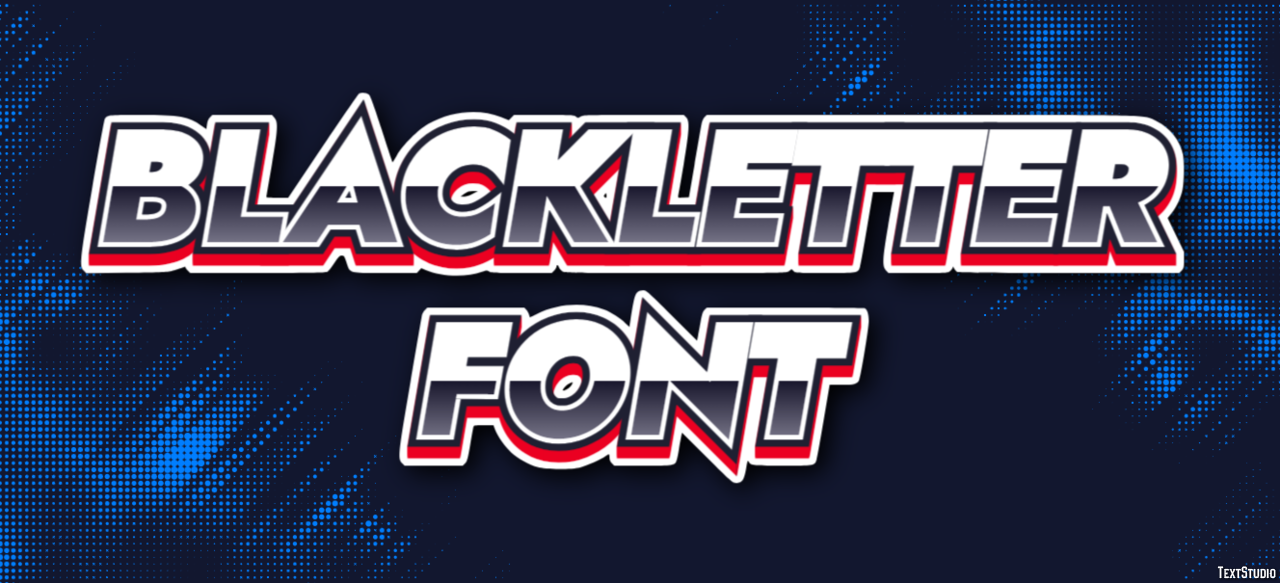 Blackletter Font Efecto de Texto