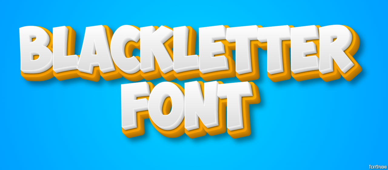 Blackletter Font Effet de Texte