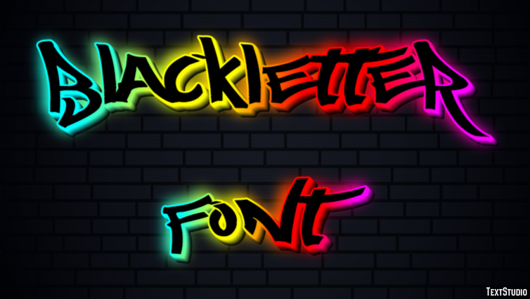 Blackletter Font Effet de Texte