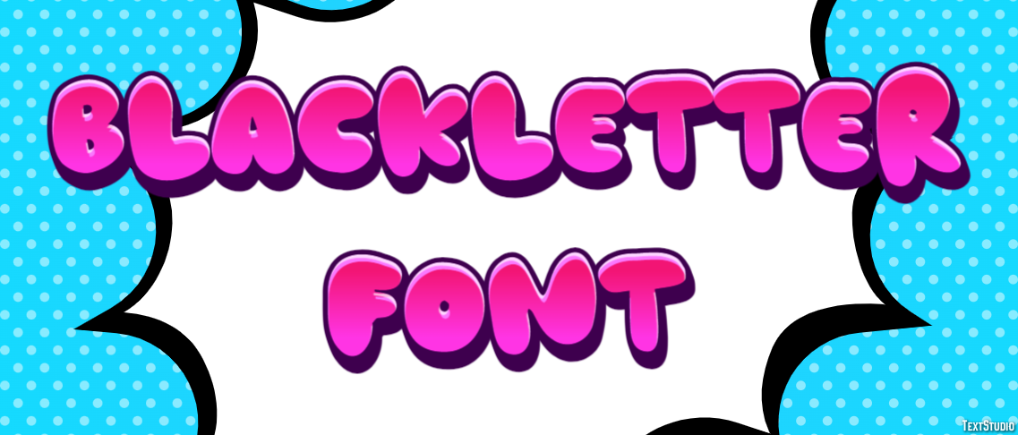 Blackletter Font Efecto de Texto