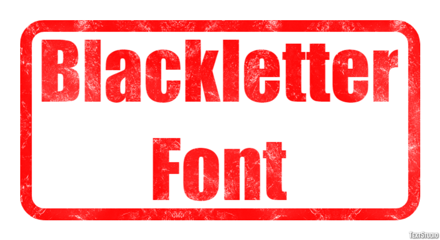 Blackletter Font Effet de Texte