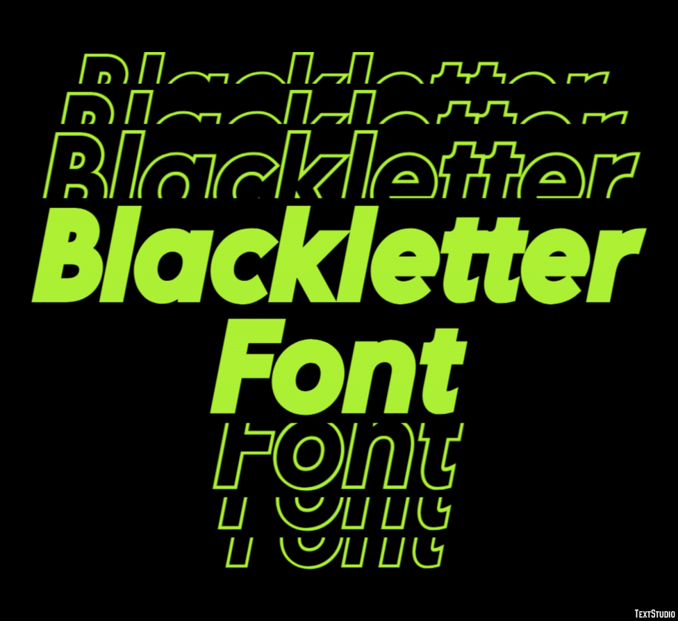 Blackletter Font Effet de Texte